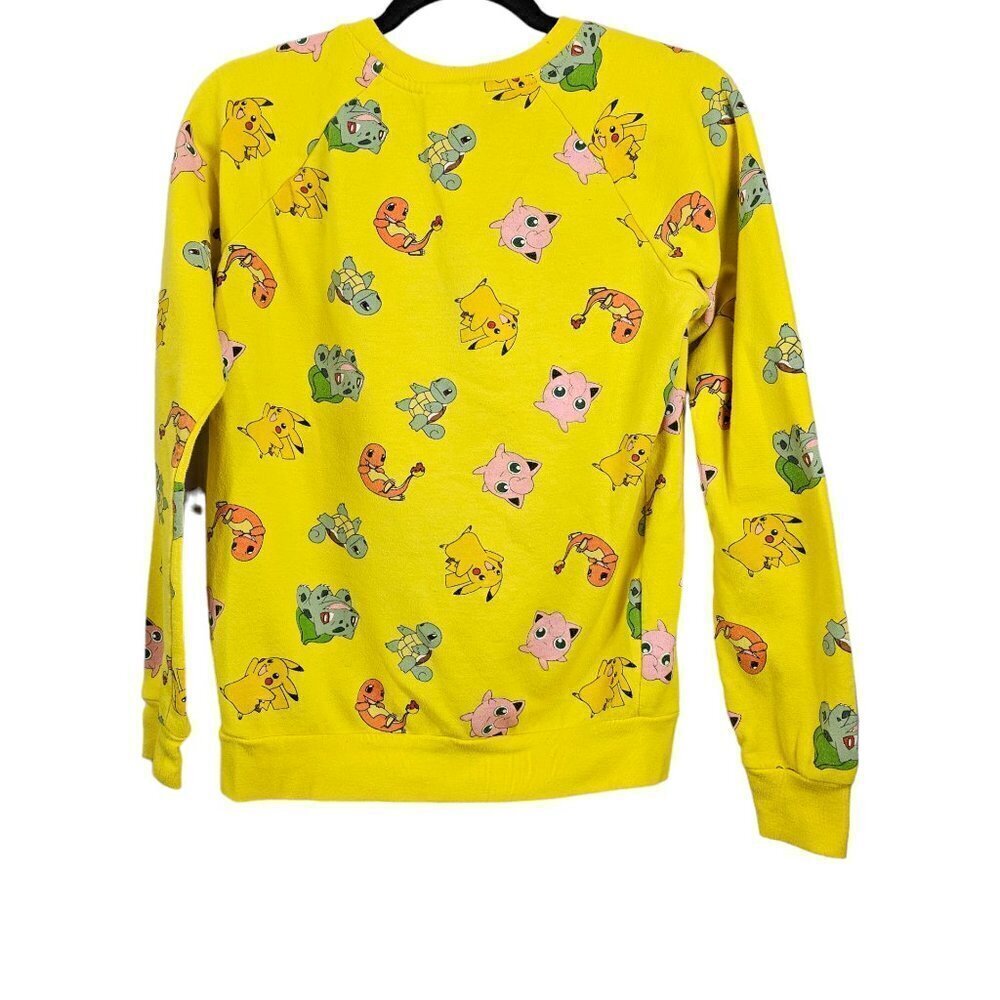 💥408 Pokemon Gotta Catch Them All Long Sleeve Shirt Yellow Sweatshirt - Picture 5 of 8